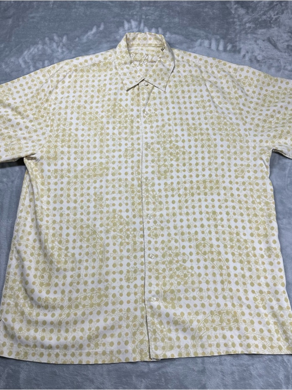 Tommy Bahama 100% Silk Paisley Floral Shirt XL